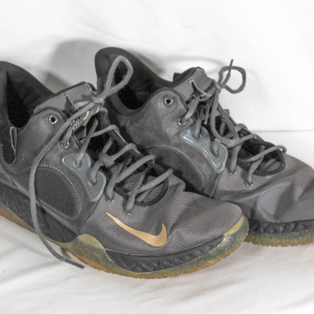 Nike KD Trey 5 VII Dark Grey Club Gold Men's Shoe Size 14 Sneaker Tennis…